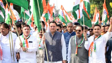 हल्द्वानी में तिरंगा शौर्य सम्मान यात्रा का किया गया आयोजन, मुख्यमंत्री धामी रहे मौजूद