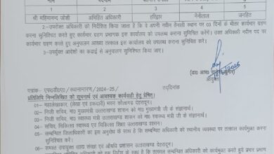 उत्तराखंड खाद्य संरक्षा एंव औषधि प्रशासन विभाग में बड़ा प्रशासनिक फेरबदल, खाद्य संरक्षा में कई अभिहित अधिकारियों के तबादले तत्काल योगदान के निर्देश